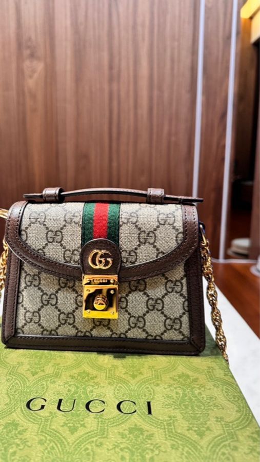 Gucci Ophidia GG 迷你肩背袋-0