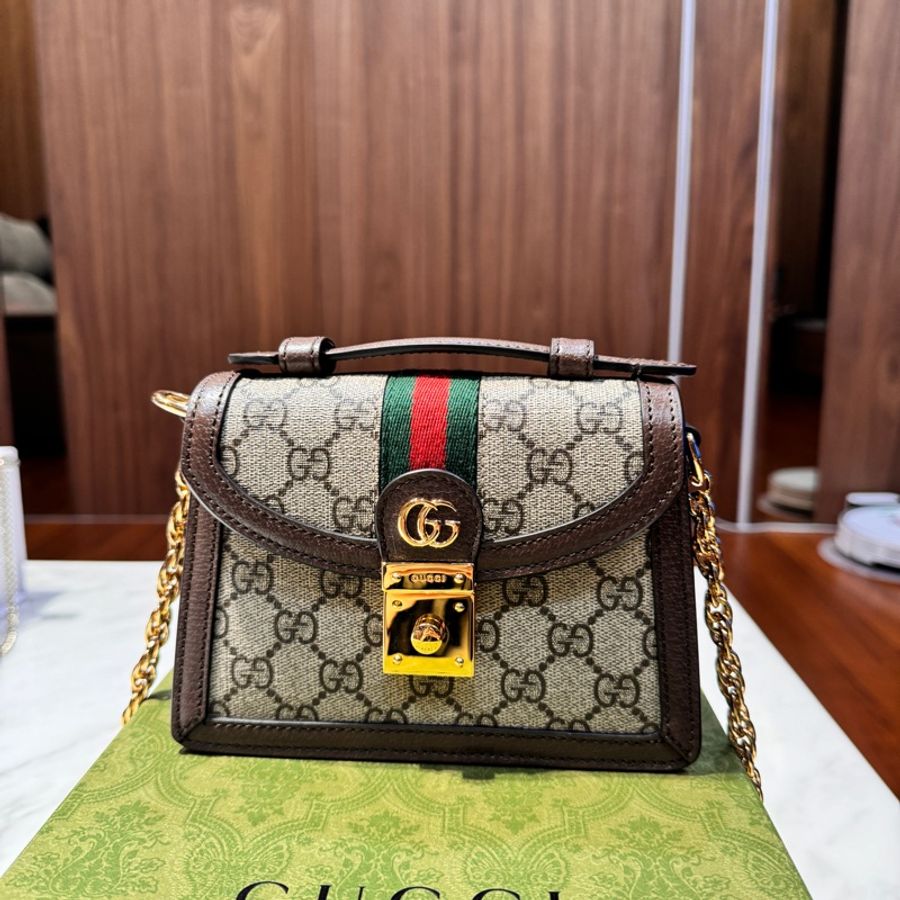 Gucci Ophidia GG 迷你肩背袋-9