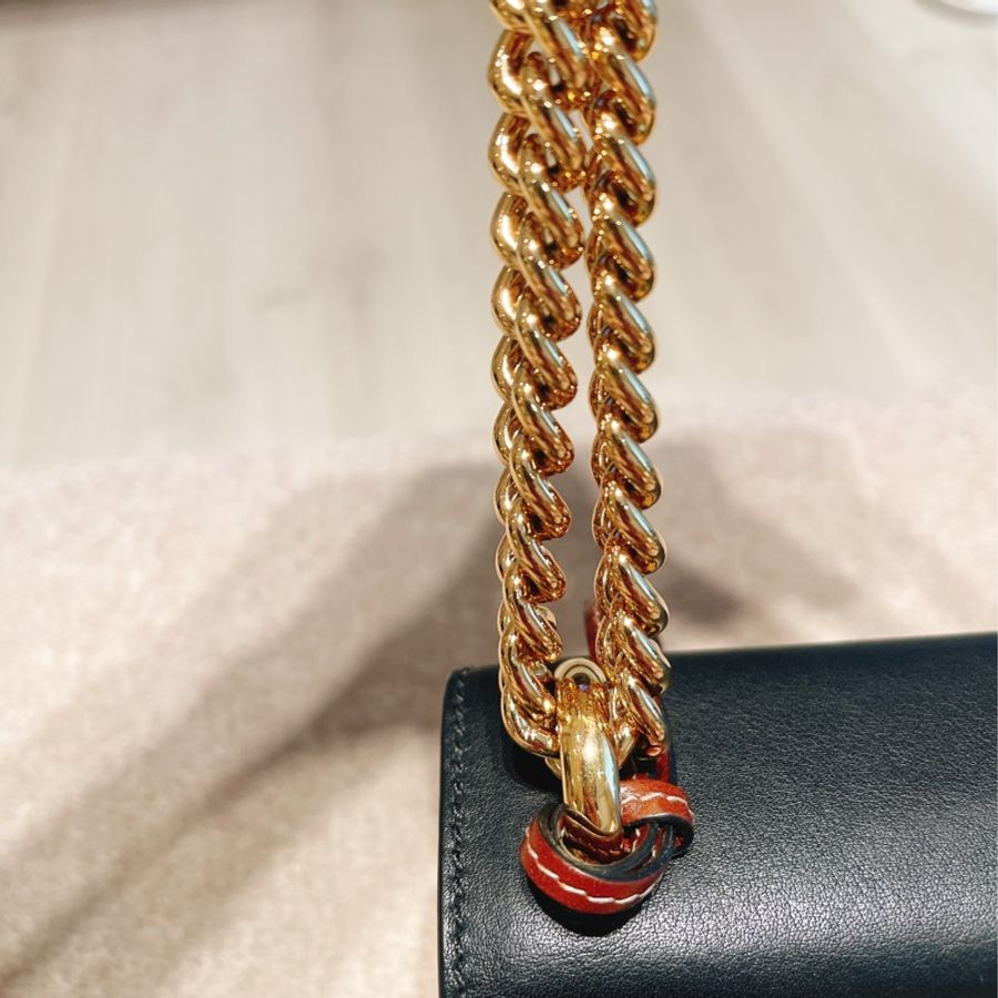 🌟二手/惜售 🌟誠可小議💖Gucci Padlock皮革老花金鏈條包-無盒、附防塵袋-18