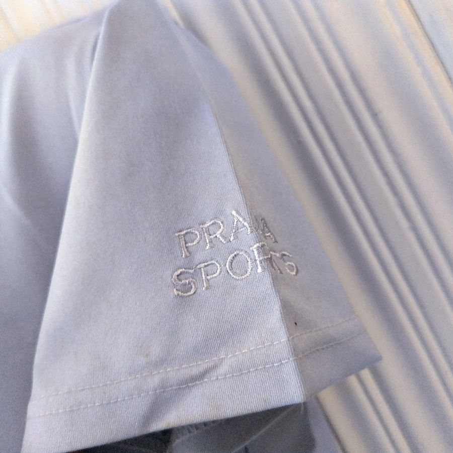 PRADA 短袖上衣 T-shirt 圓領 霧霾藍-3