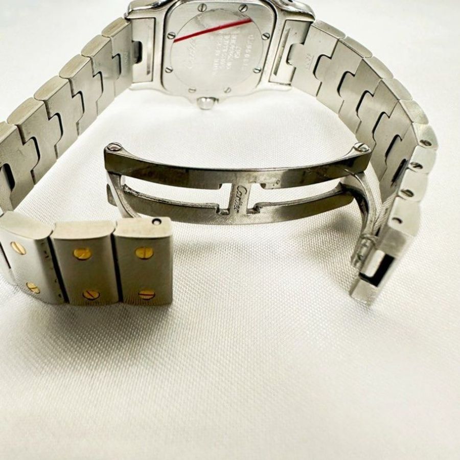 Cartier Santos Galbee 1567 18k watch 24X41 mm-2
