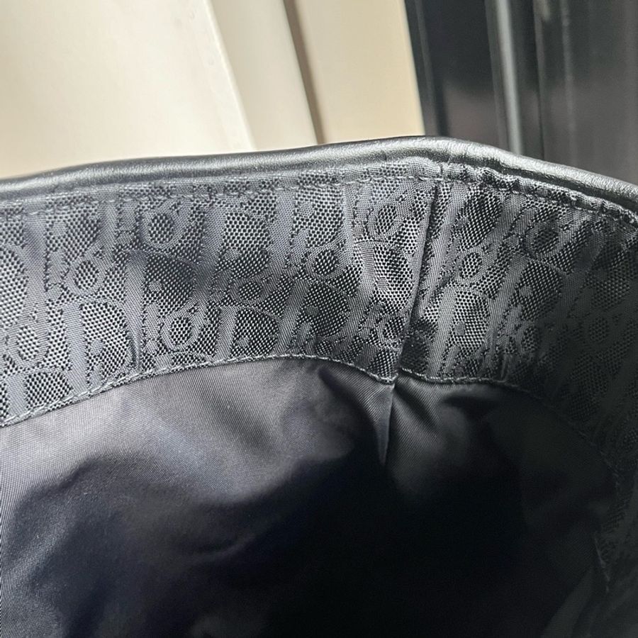 Dior 迪奧 稀有 蝴蝶結🎀手提包 滿版黑老花-18