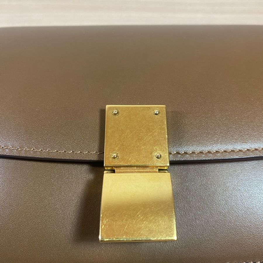 Celine Box Small 棕色-5