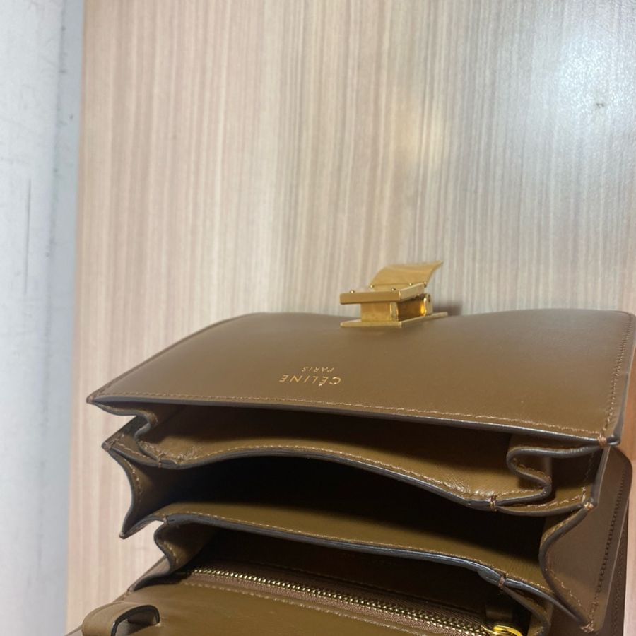 Celine Box Small 棕色-17
