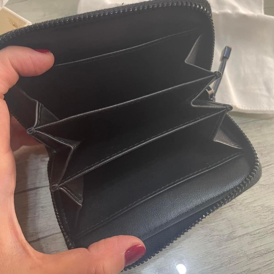 Dior 超美豹紋拉鍊卡片零錢包-2