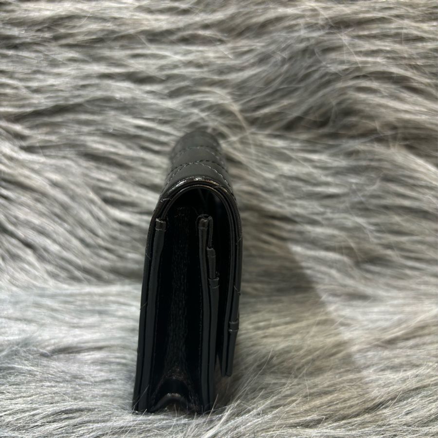 CHANEL AP3654 31 黑色油亮 牛皮 金釦 零錢包 信用卡夾 名片夾 短夾 卡包 錢包-1