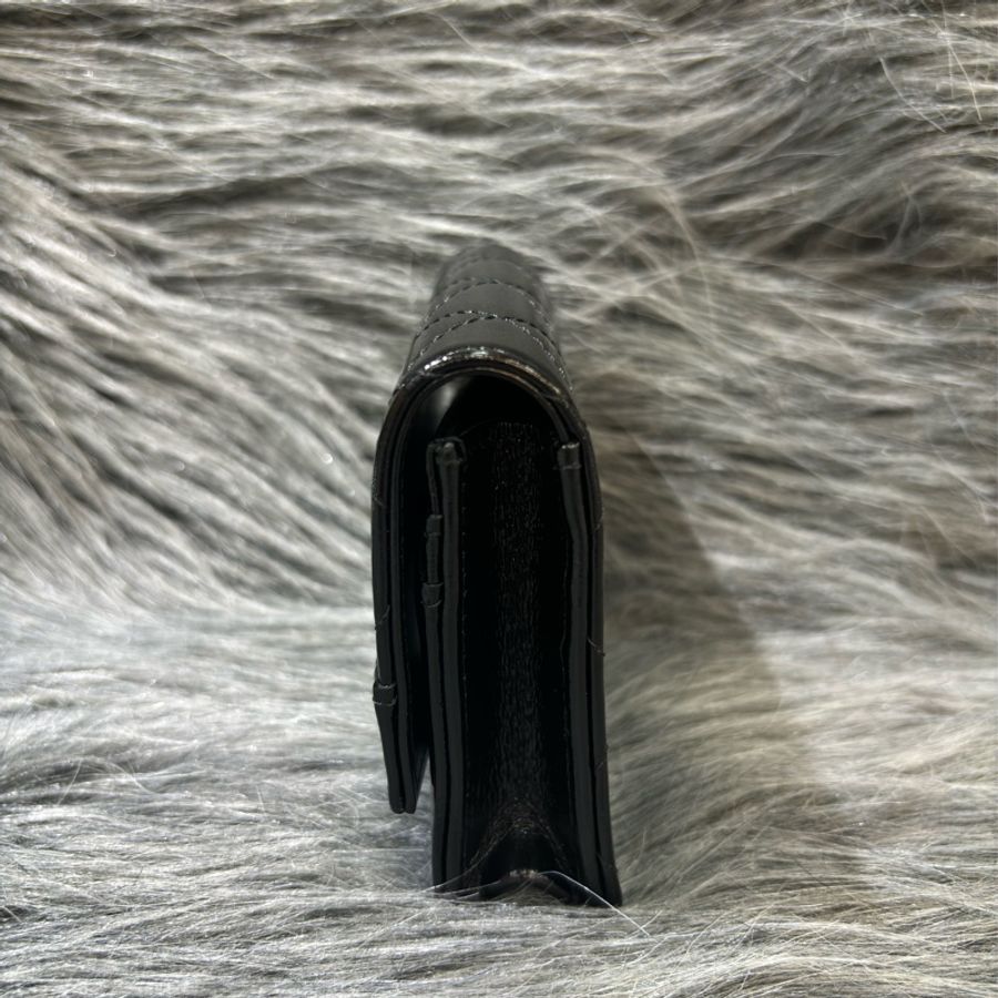 CHANEL AP3654 31 黑色油亮 牛皮 金釦 零錢包 信用卡夾 名片夾 短夾 卡包 錢包-3