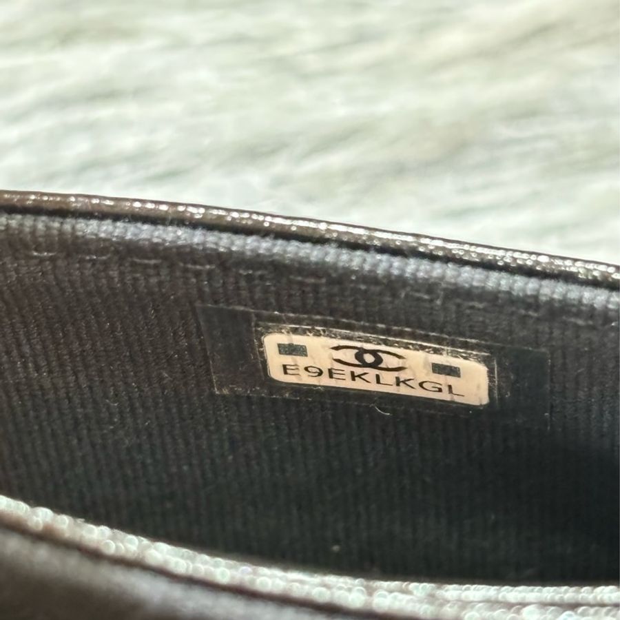 CHANEL AP3654 31 黑色油亮 牛皮 金釦 零錢包 信用卡夾 名片夾 短夾 卡包 錢包-20