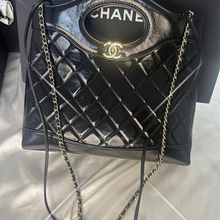 Chanel 31 bag 小號 黑色 油蠟羊皮 全新品-1