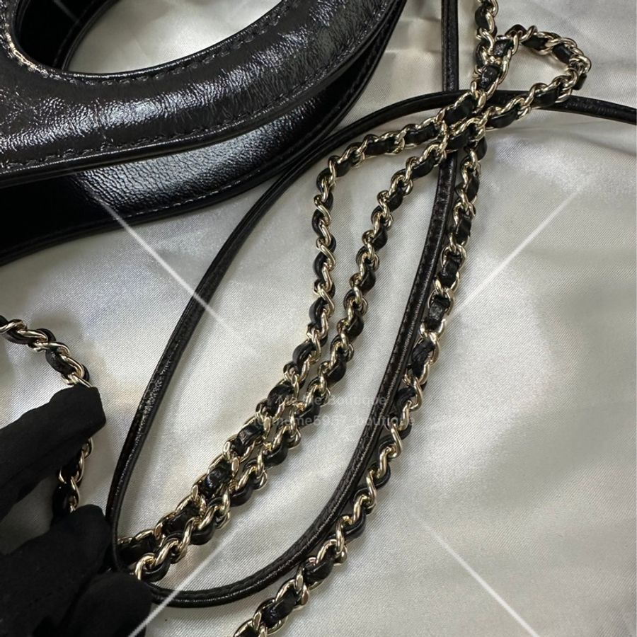 Chanel 31 bag 小號 黑色 油蠟羊皮 全新品-12