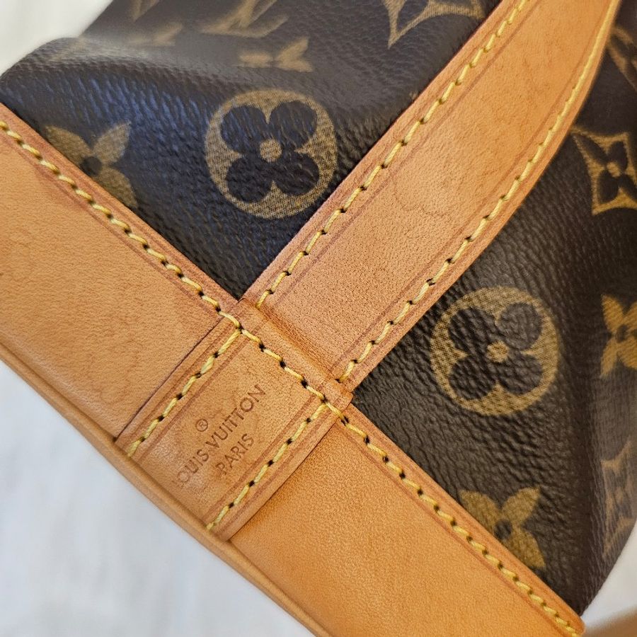 🎀👜曼蒂二手精品👜🎀Louis Vuitton LV M40817 NOE BB 水桶包 老花抽繩水桶包 斜挎包 單肩包-26