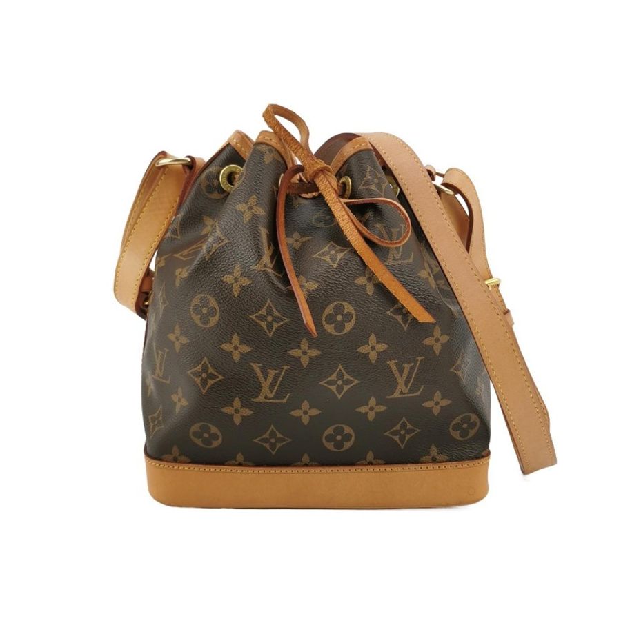 🎀👜曼蒂二手精品👜🎀Louis Vuitton LV M40817 NOE BB 水桶包 老花抽繩水桶包 斜挎包 單肩包-3