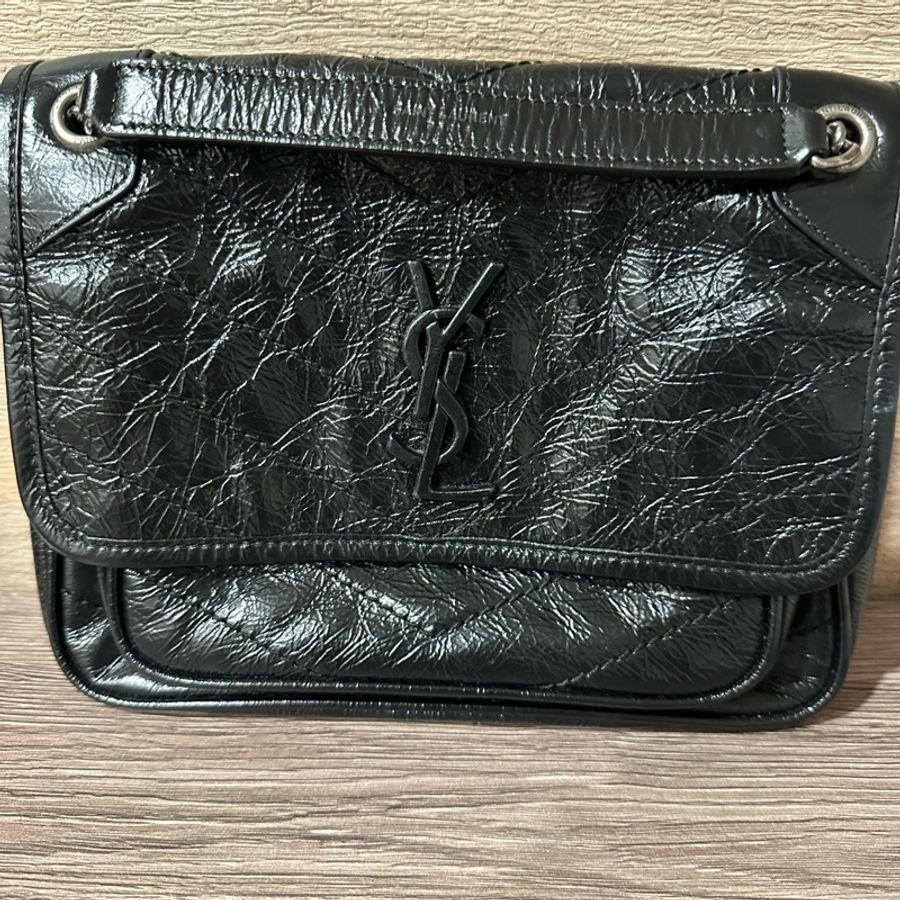 YSL NIKIBABY 槍黑鏈條 肩背/斜背包-1