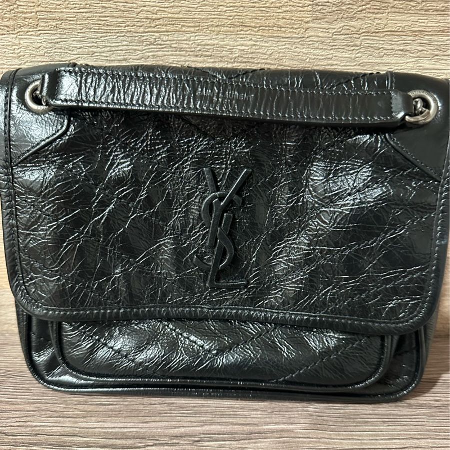 YSL NIKIBABY 槍黑鏈條 肩背/斜背包-6