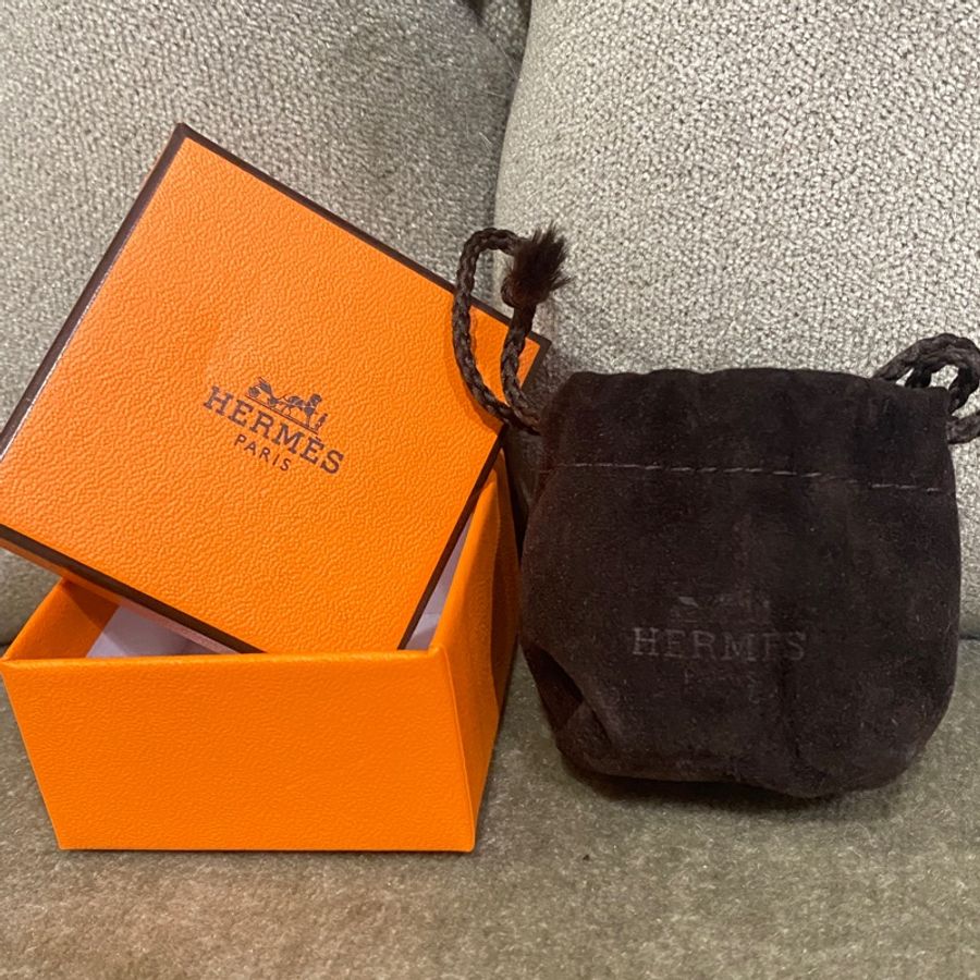 HERMES 徽章twilly絲巾扣環-13