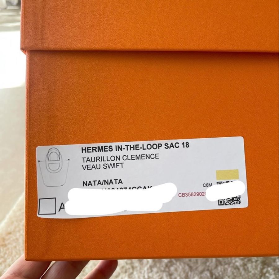 🉐特價🉐Hermes In the loop 豬鼻水桶 18 白色-16