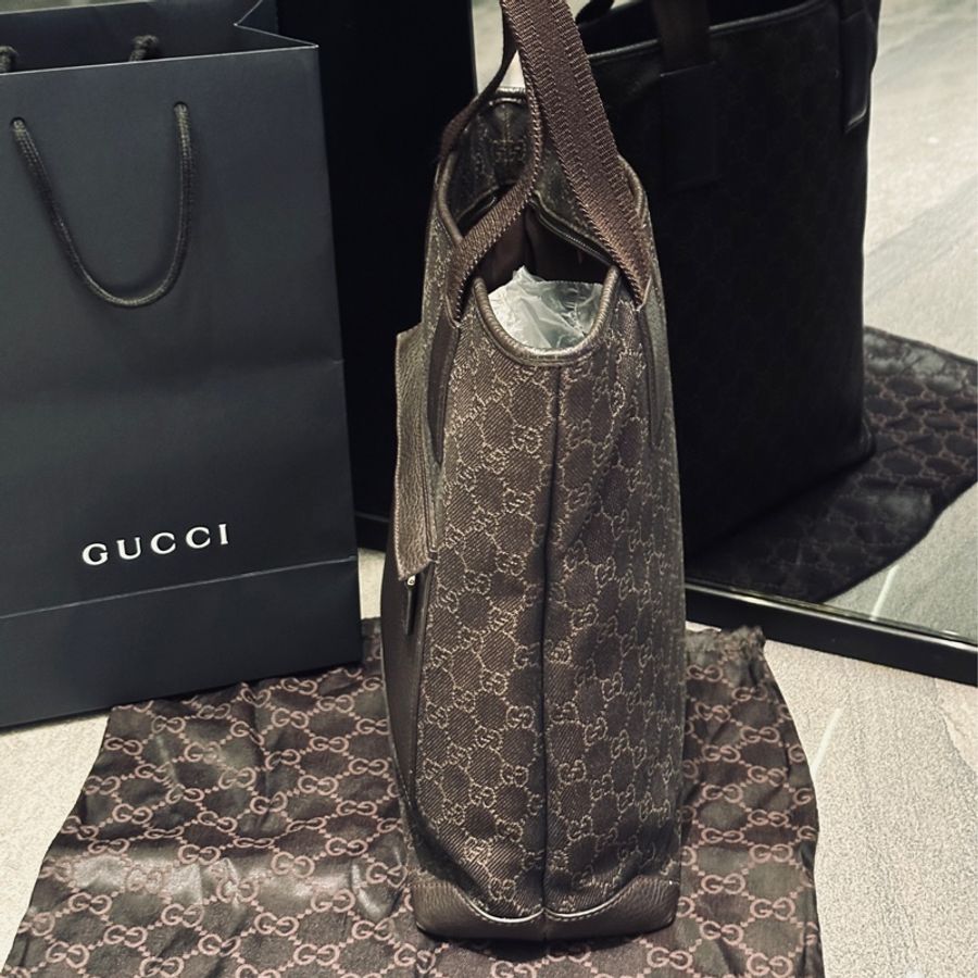 Gucci老花托特棕色小號🤎超經典老花🤎-2