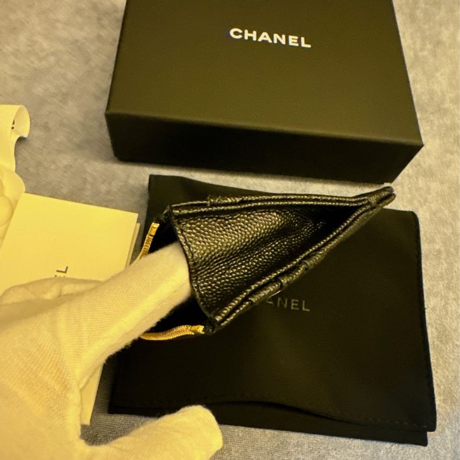 CHANEL 24B 鑽扣卡包/皮夾-5