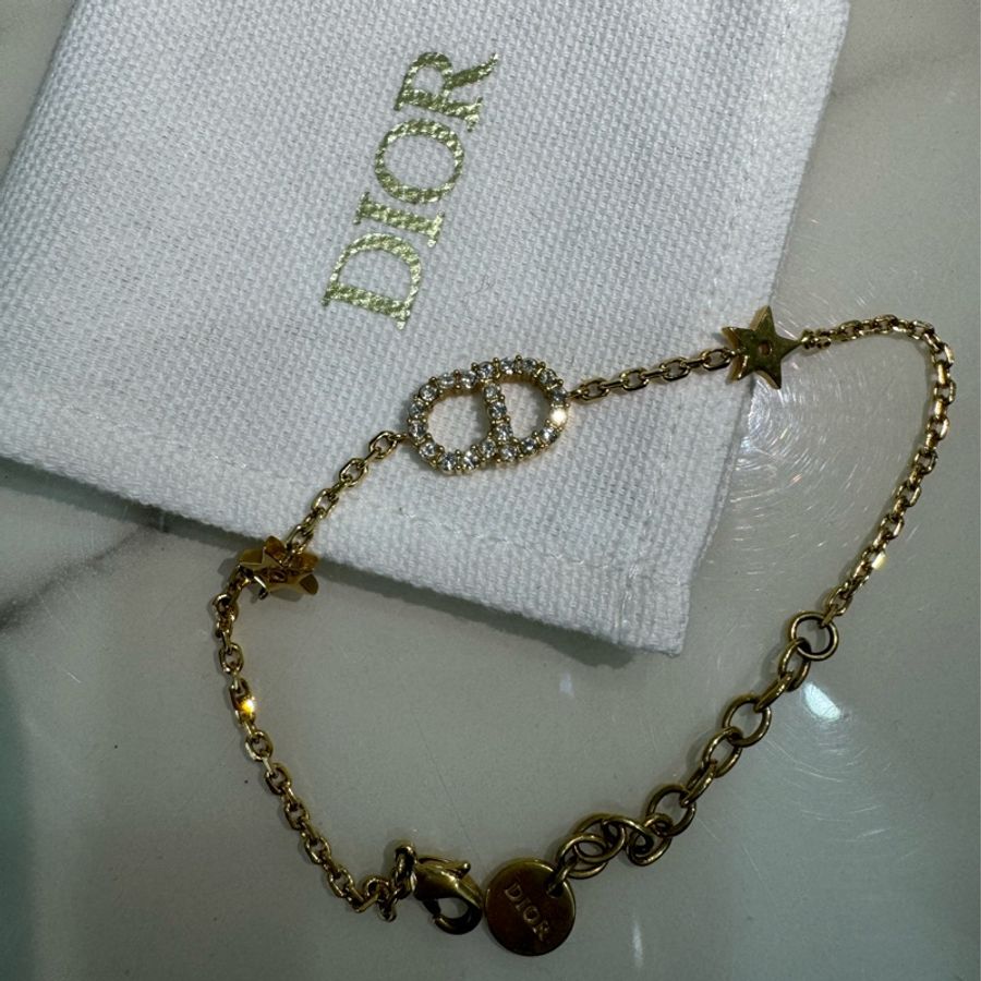 Dior CD鑽星星手鍊-5