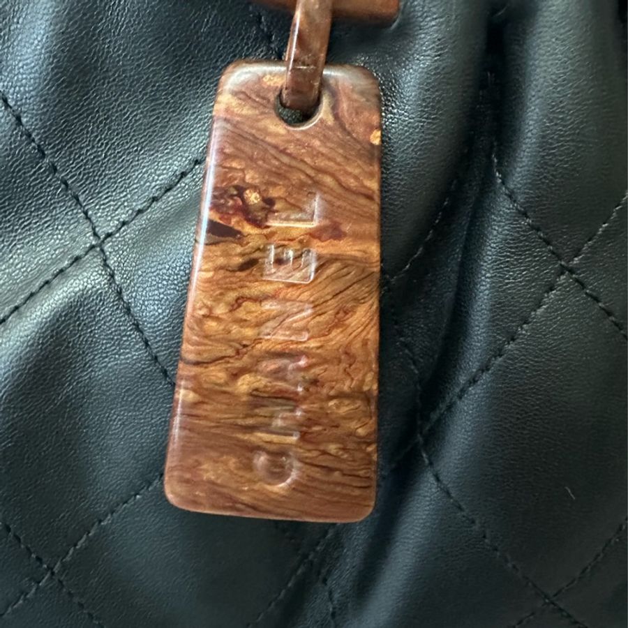 Chanel wood handle bag-4
