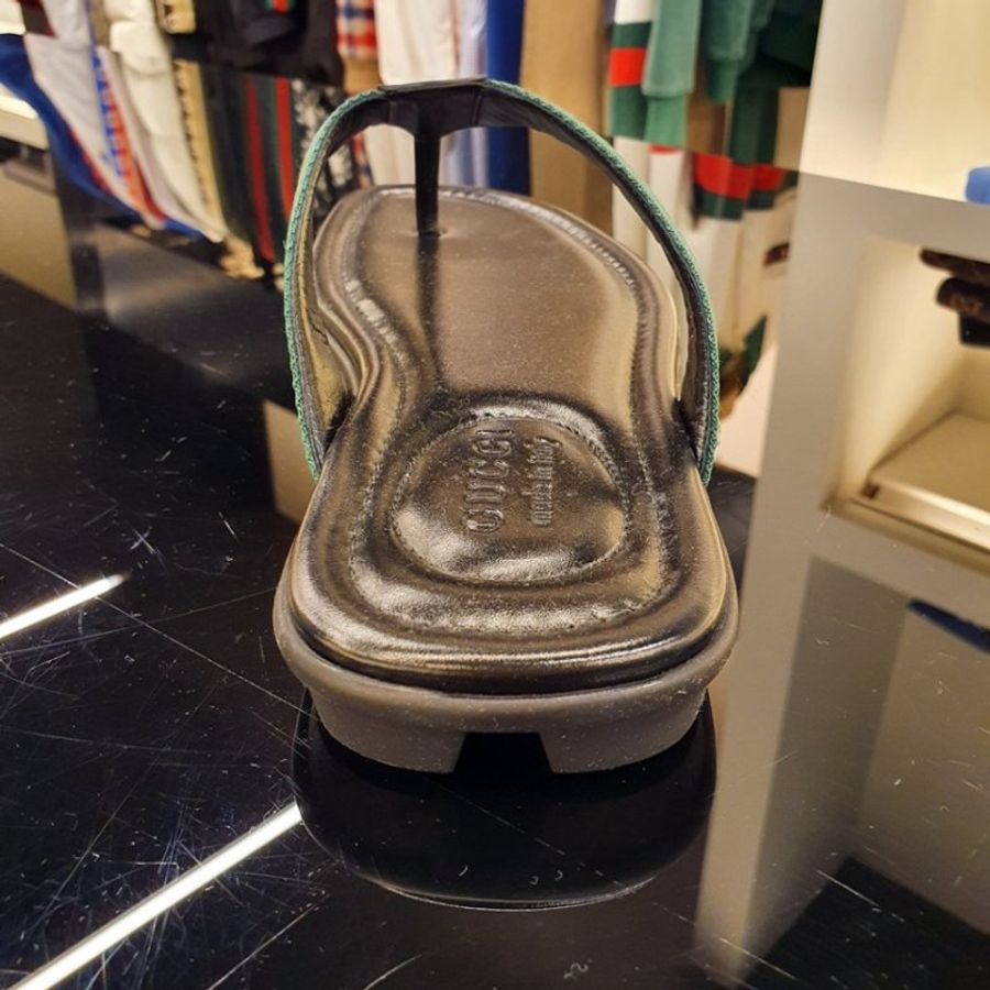 Gucci 429362 男款 織帶夾腳涼拖鞋 UK5.5/6/8/9/9.5《2024季度★全新商品 》-2