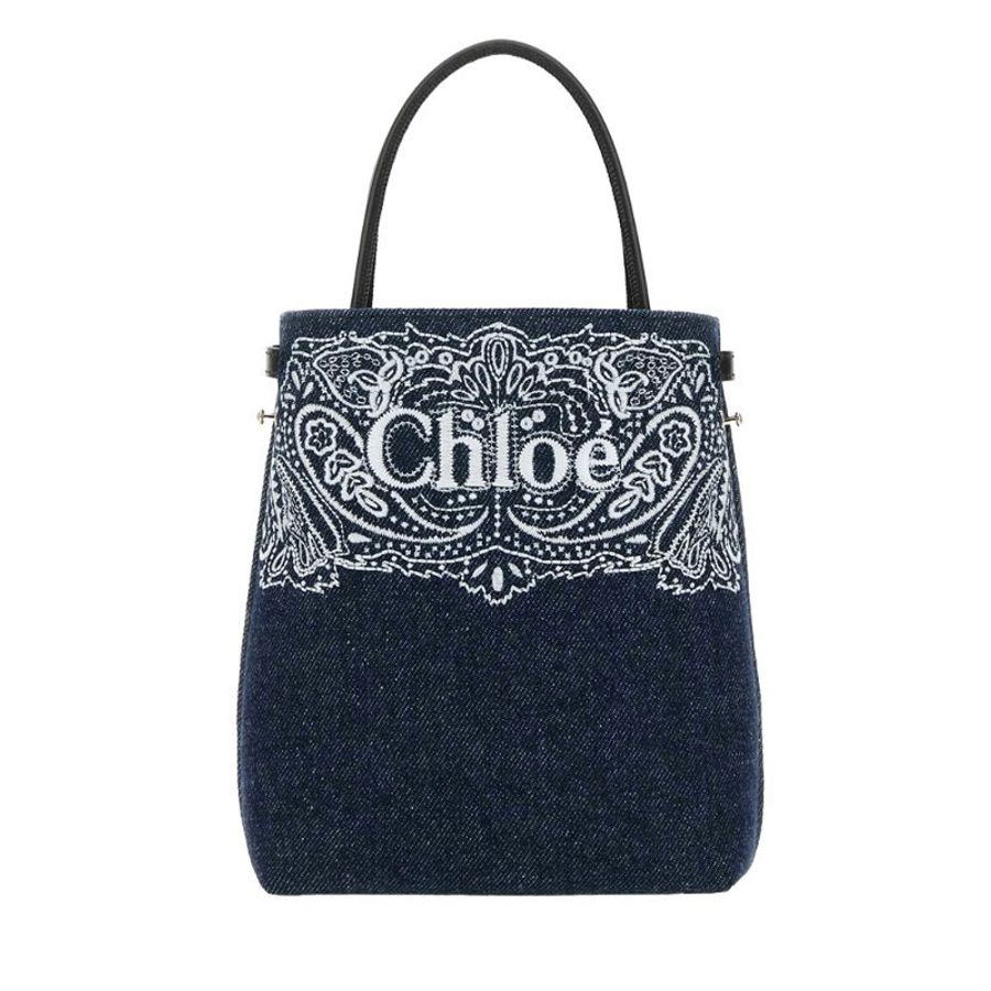Chloe Denim Micro Sense In Blue Crossbody Bag for Women in Blue (CHC24UP873N28-45D)-0