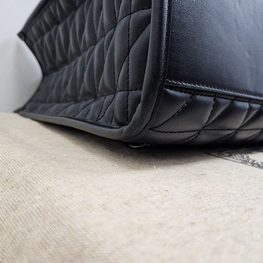 Gucci GG Marmont 銀Logo絎縫肩背包-19