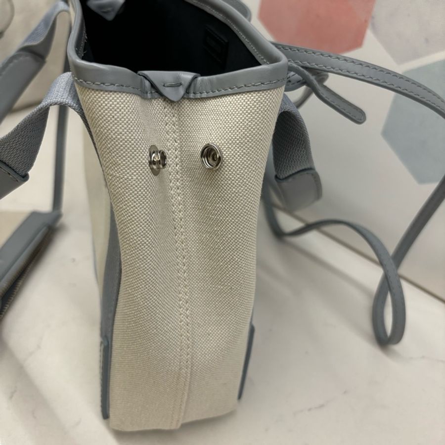 Balenciaga巴黎世家 navy cabas 小號 霧霾藍 托特包-5