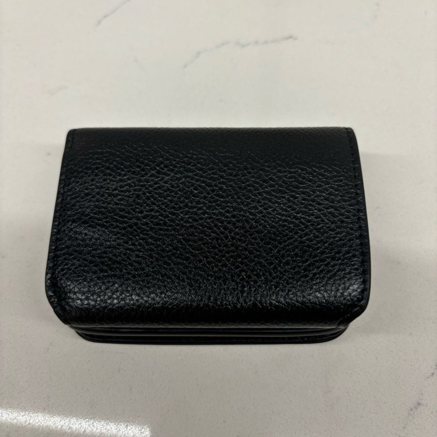 Balenciaga巴黎世家 三折 短夾 皮夾 黑色 mini-1