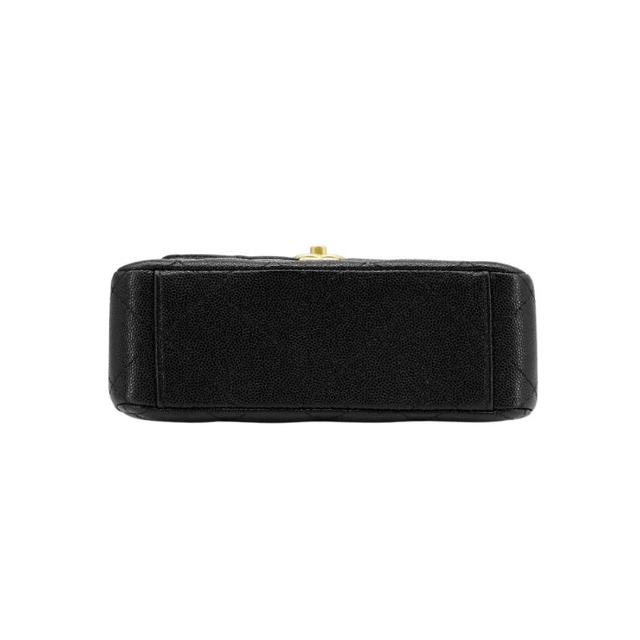 Chanel 粒紋牛皮造型金鍊手提斜背包(AS4472-黑)-3