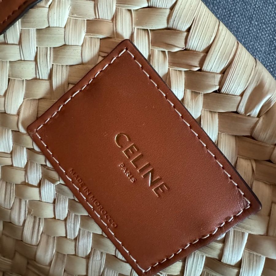 Celine 藤袋 托特包 tote-4