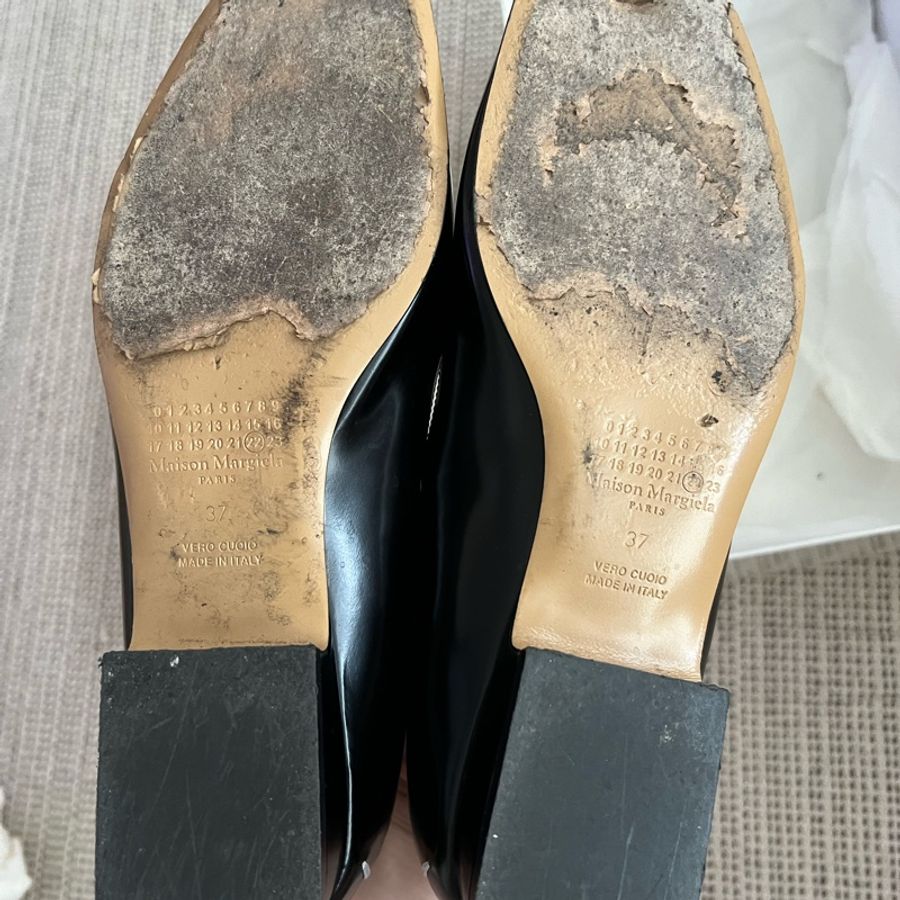 Maison Margiela 黑色 四縫線平底鞋-6