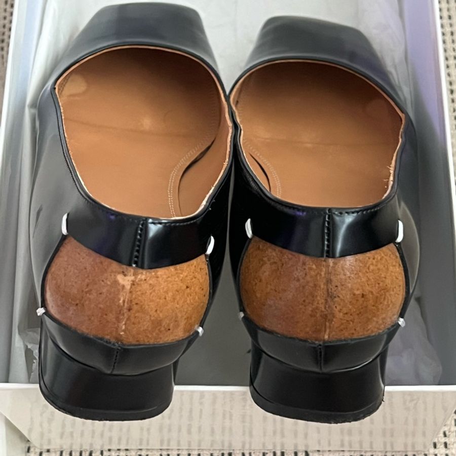 Maison Margiela 黑色 四縫線平底鞋-8