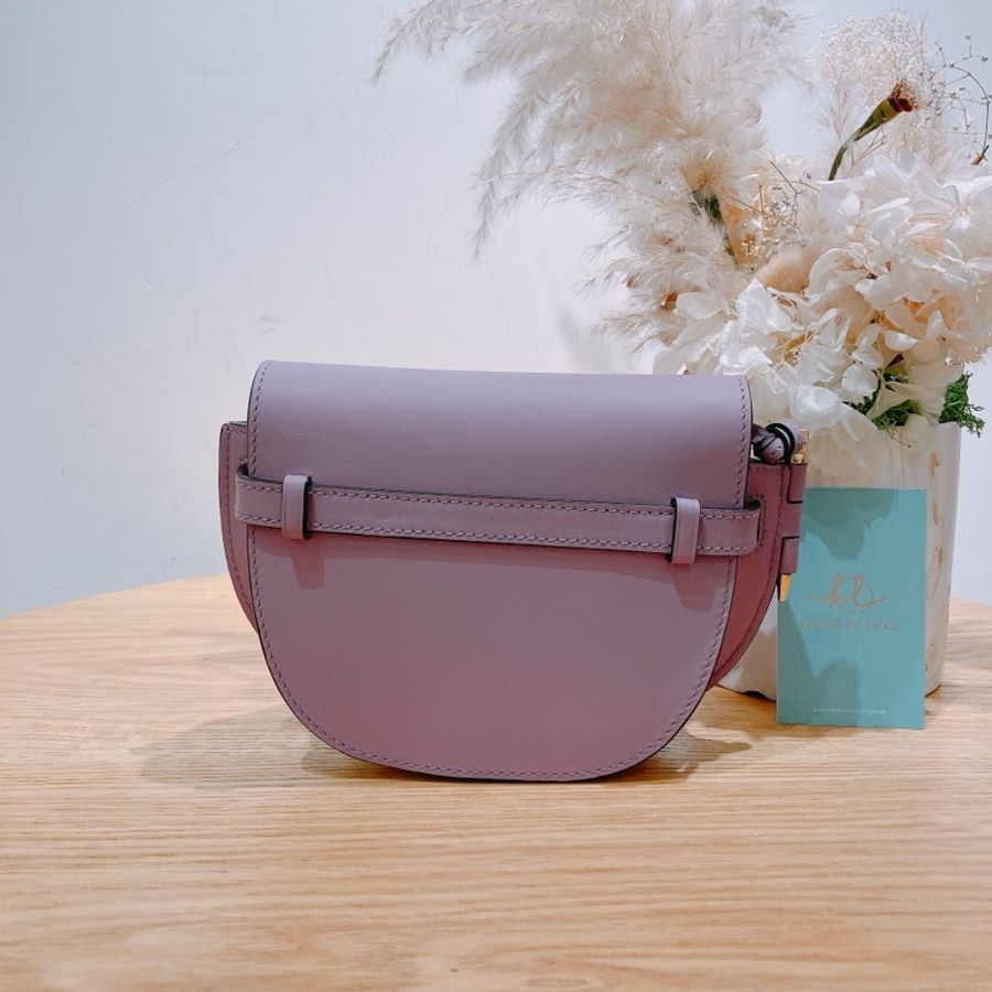 LOEWE 羅意威迷你不織布帶包包DUAL GATE MINI BAG CALFSKIN-1