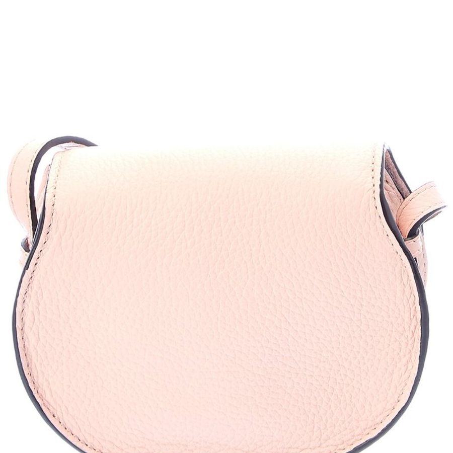 Chloe’ 蔻依 專櫃經典款 Marcie 荔枝牛皮掀蓋斜背包/小廢包(超級廢的小廢包 請注意尺寸)-6
