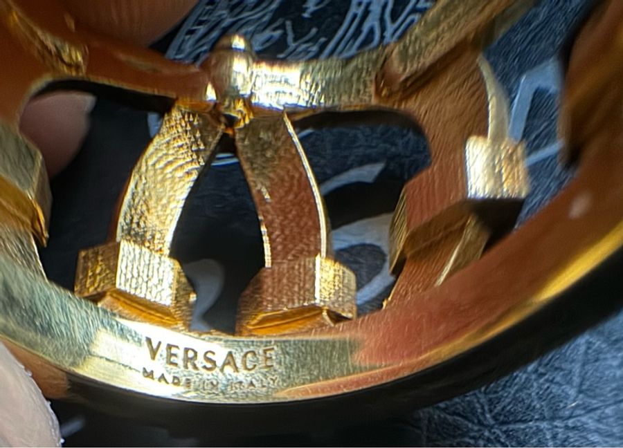 🙏求變現🙏 VERSACE 范思哲 凡賽斯 皇冠造型 戒指 戒圍21 二手正品-5