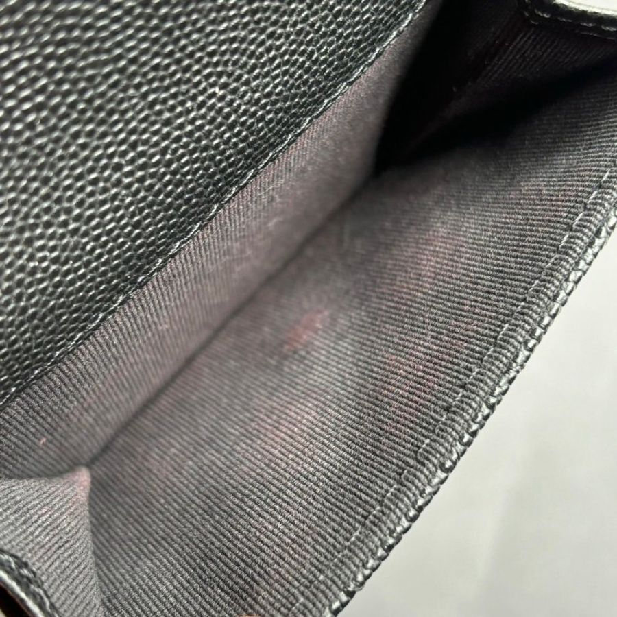 ::CHANEL:: MINI黑金三摺短夾-7