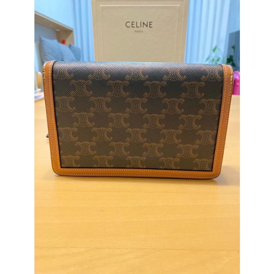 誠售 全新Celine woc老花凱旋門 WOC 鏈條包 信封包-2