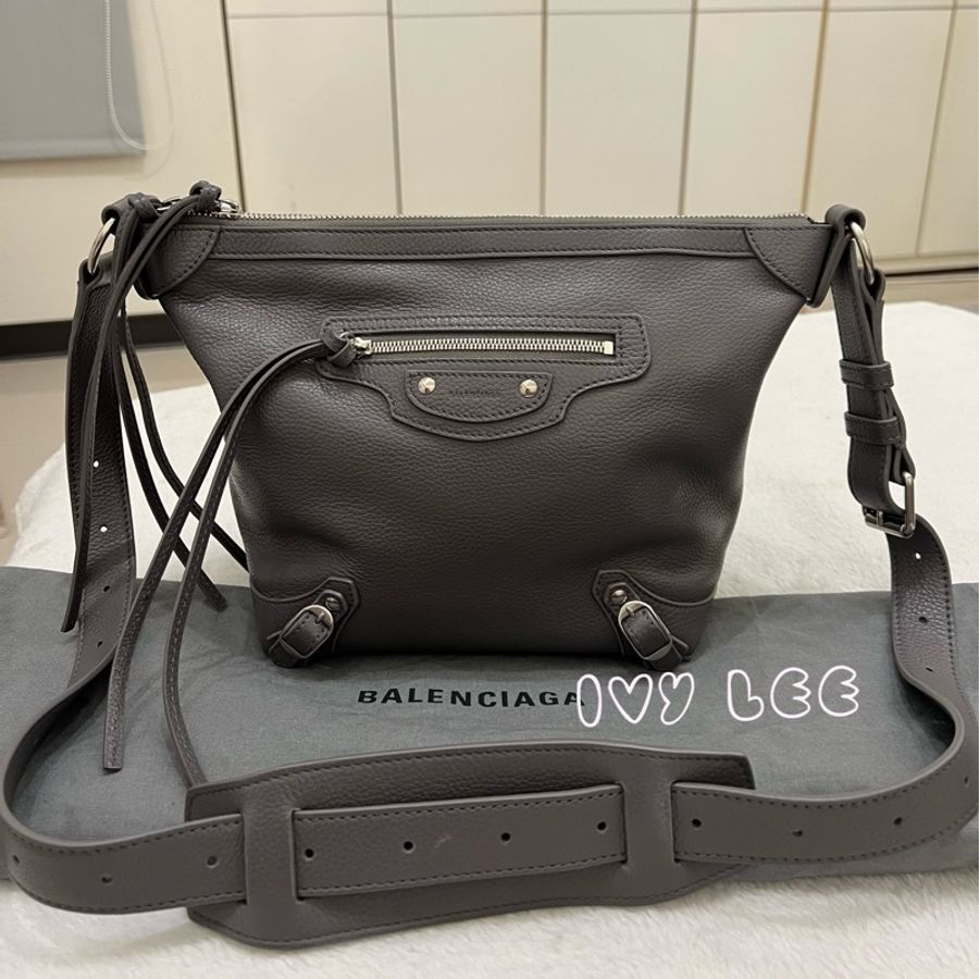 Balenciaga(已售出)Neo Classic Hobo 689946 經典灰 斜背包 肩背包 二手精品-0
