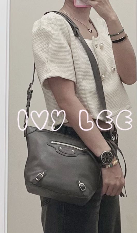 Balenciaga(已售出)Neo Classic Hobo 689946 經典灰 斜背包 肩背包 二手精品-21