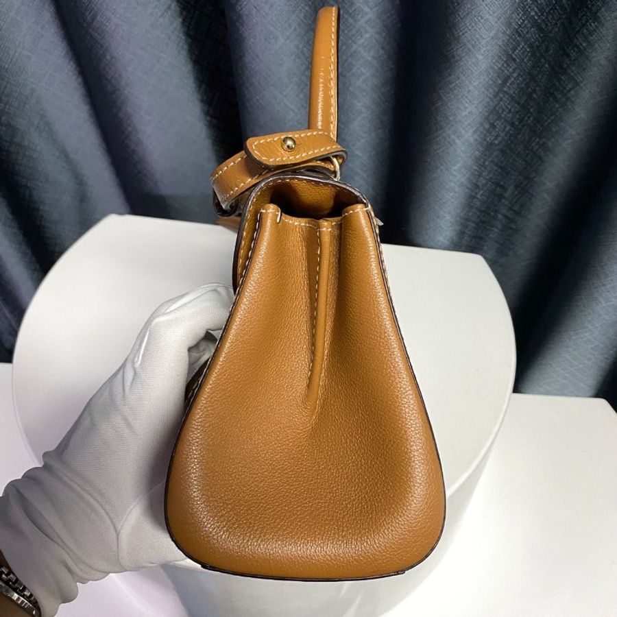 DELVAUX  棕色BRILLANT  手提肩背兩用包-2