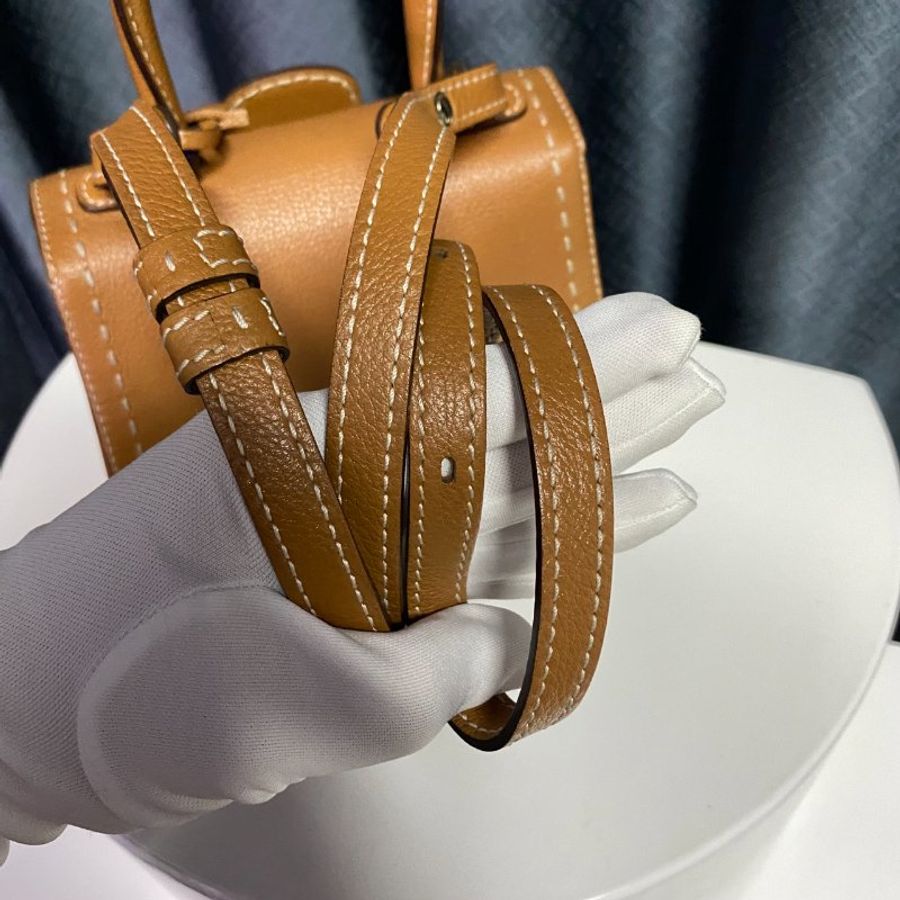 DELVAUX  棕色BRILLANT  手提肩背兩用包-8