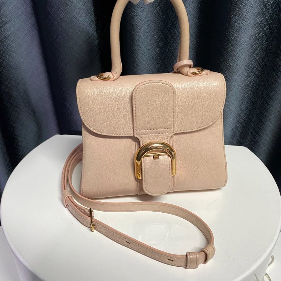 DELVAUX 粉色BRILLANT 手提肩背兩用包-0
