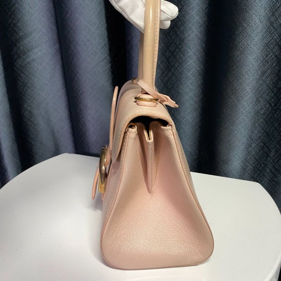 DELVAUX 粉色BRILLANT 手提肩背兩用包-3
