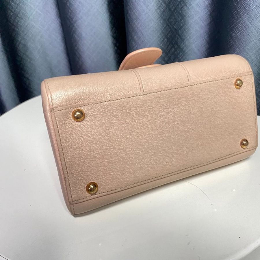 DELVAUX 粉色BRILLANT 手提肩背兩用包-5