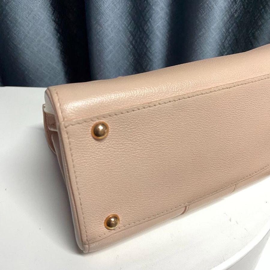 DELVAUX 粉色BRILLANT 手提肩背兩用包-7