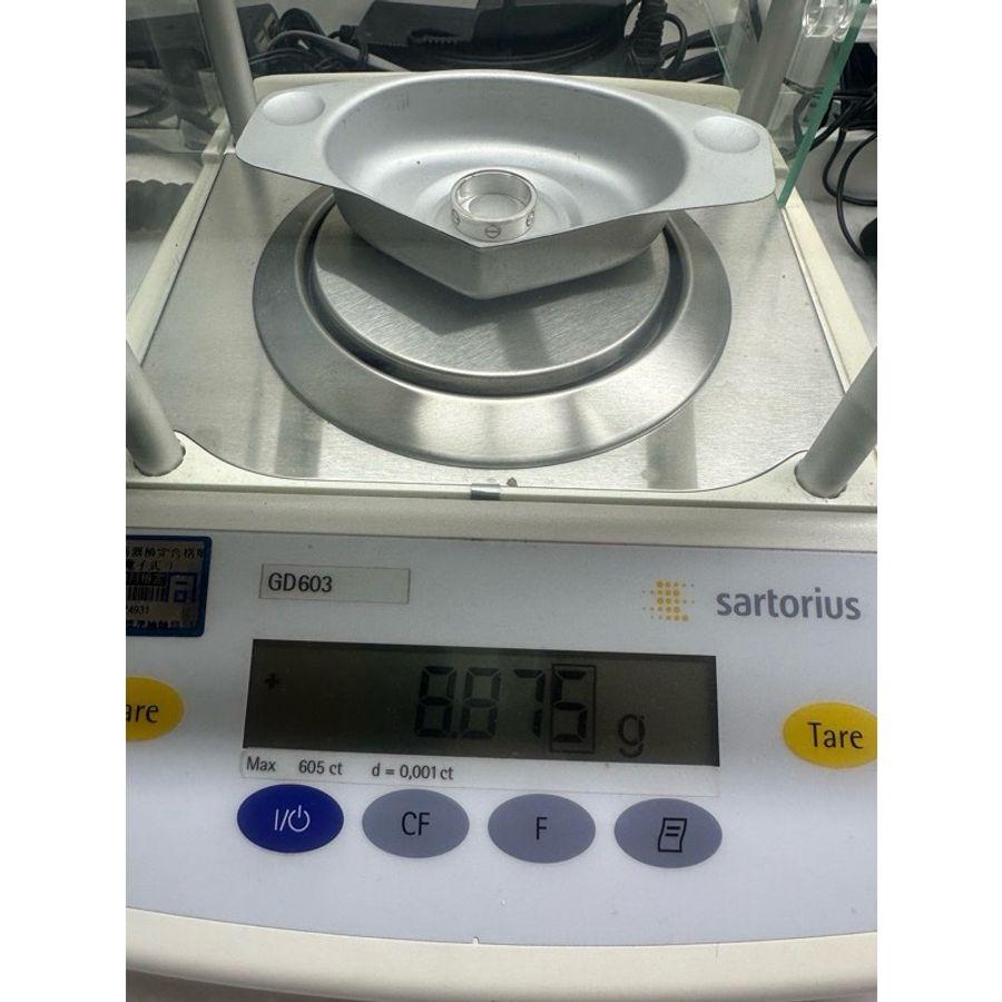 Cartier卡地亞 love系列戒指 Au750 18K金 戒圍58-8