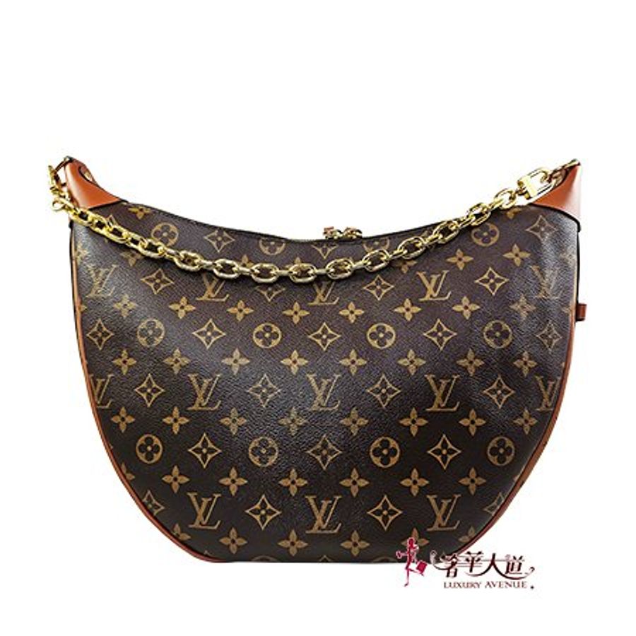 已售出*LV原花雙色 LOOP HOBO 彎月兩用包 M46311-0