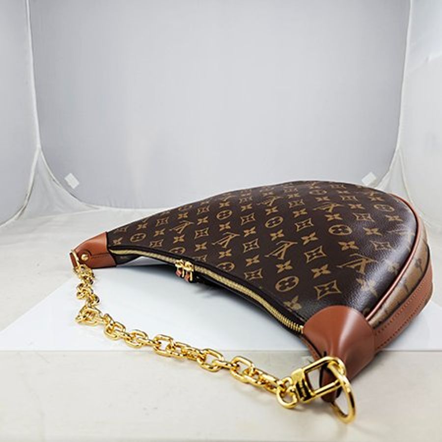 已售出*LV原花雙色 LOOP HOBO 彎月兩用包 M46311-2
