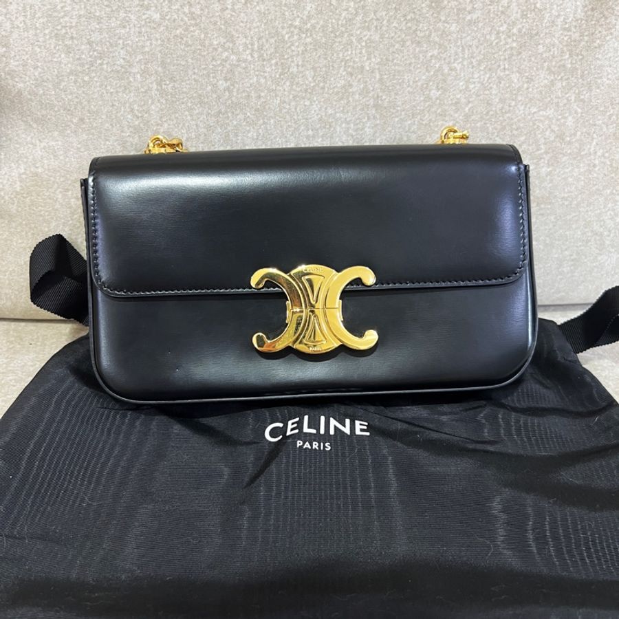 Celine凱旋門鏈條腋下包-6